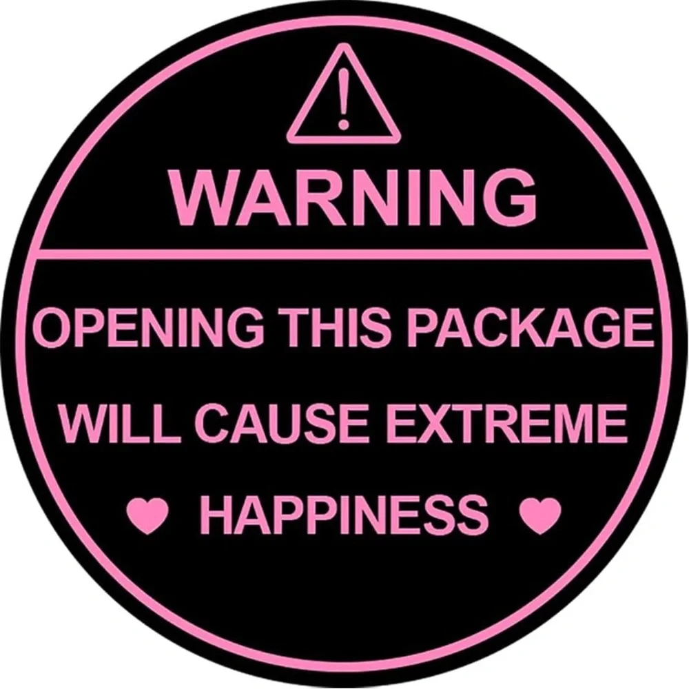 Custom made 60 count warning label stickers